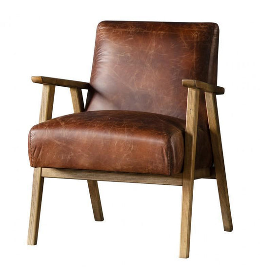 Nima Armchair Vintage Brown Leather-abc