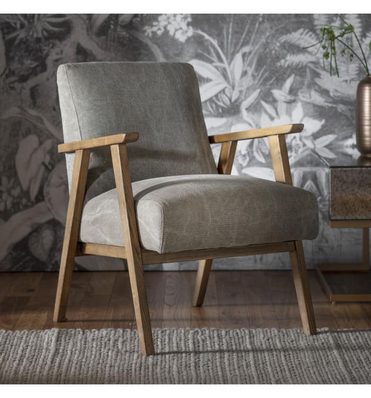 Nima Armchair Pebble Linen-abc