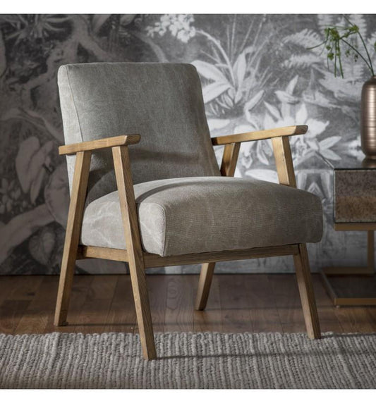 Nima Armchair Pebble Linen-abc