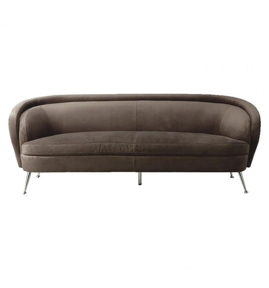Tiki Sofa Dark Taupe Velvet-abc