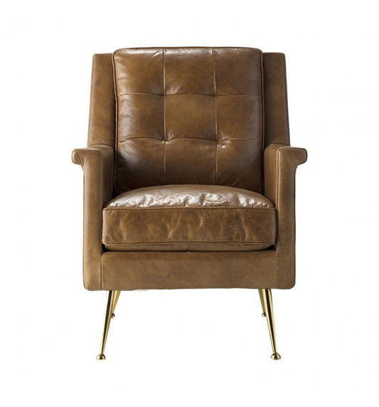 Mani Armchair Brown Leather-abc
