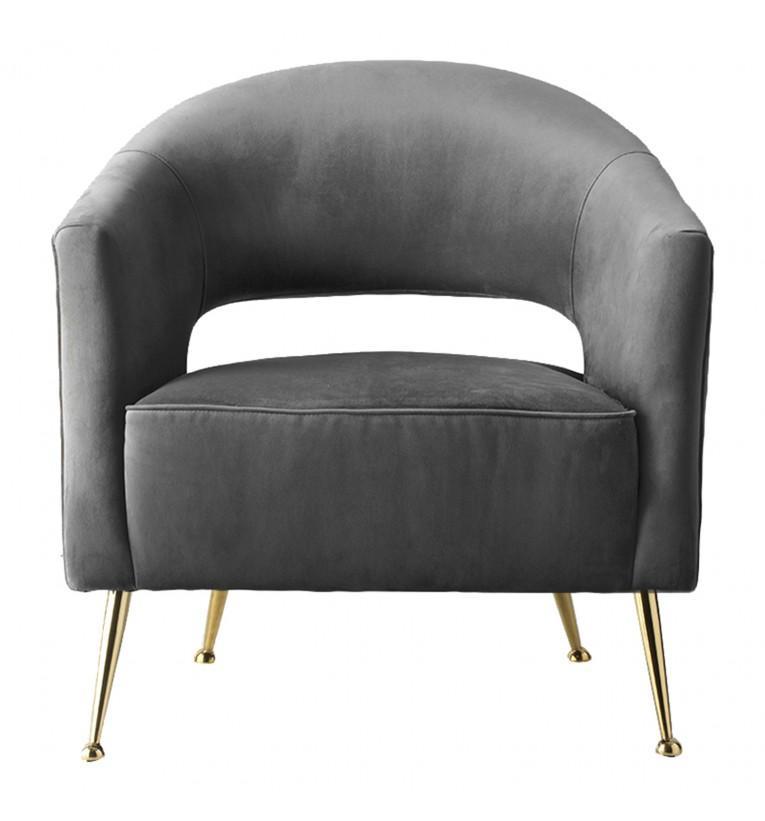 Botkyrka Armchair Grey Velvet-abc