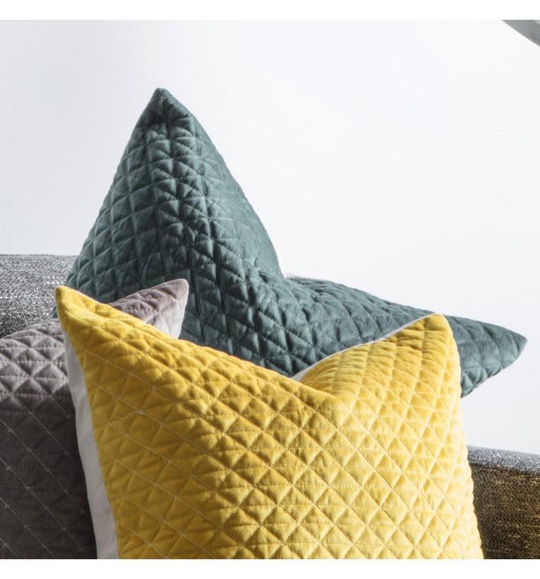 Diamond Quilted Cushion Duck Egg-abc