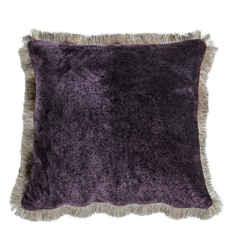 Mottled Velvet Cushion Plum-abc