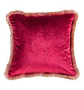 Omi Velvet Cushion Red-abc