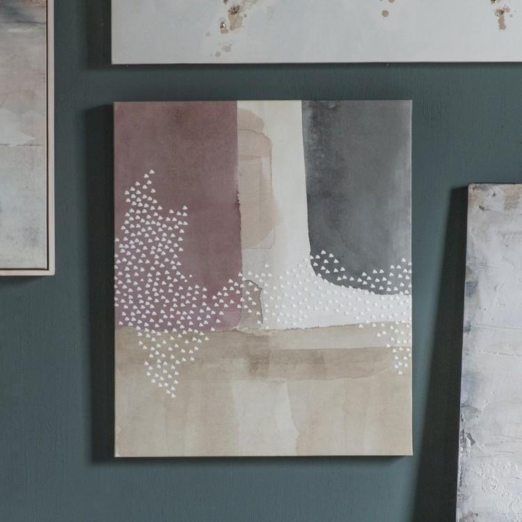 Blush Cubic Abstract I Printed Canvas-abc