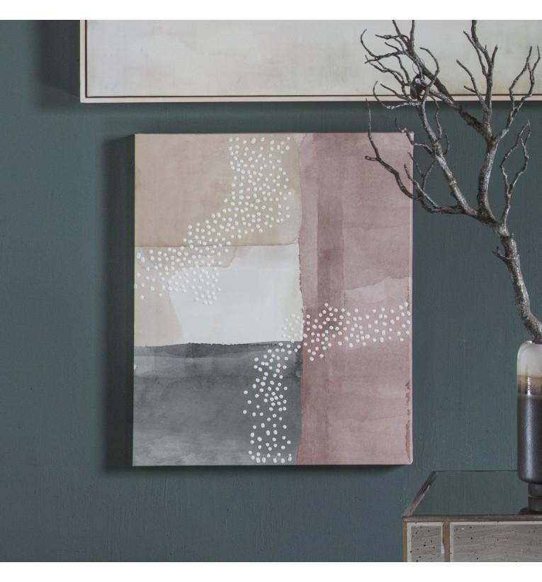 Blush Cubic Abstract II Printed Canvas-abc