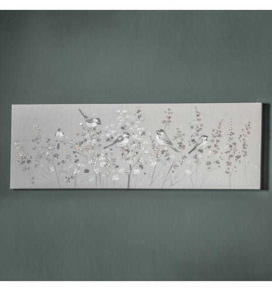Linen Floral Framed Art-abc