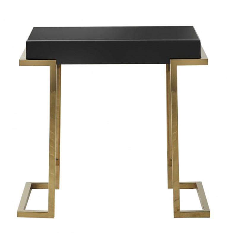 Duisburg Black Mirrored Side Table-abc