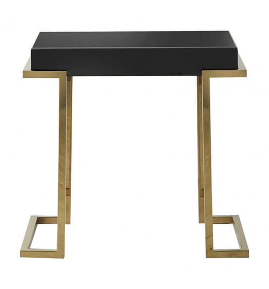 Duisburg Black Mirrored Side Table-abc