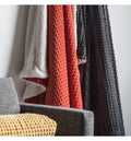 Cubic Embossed Sherpa Throw B Orange-abc