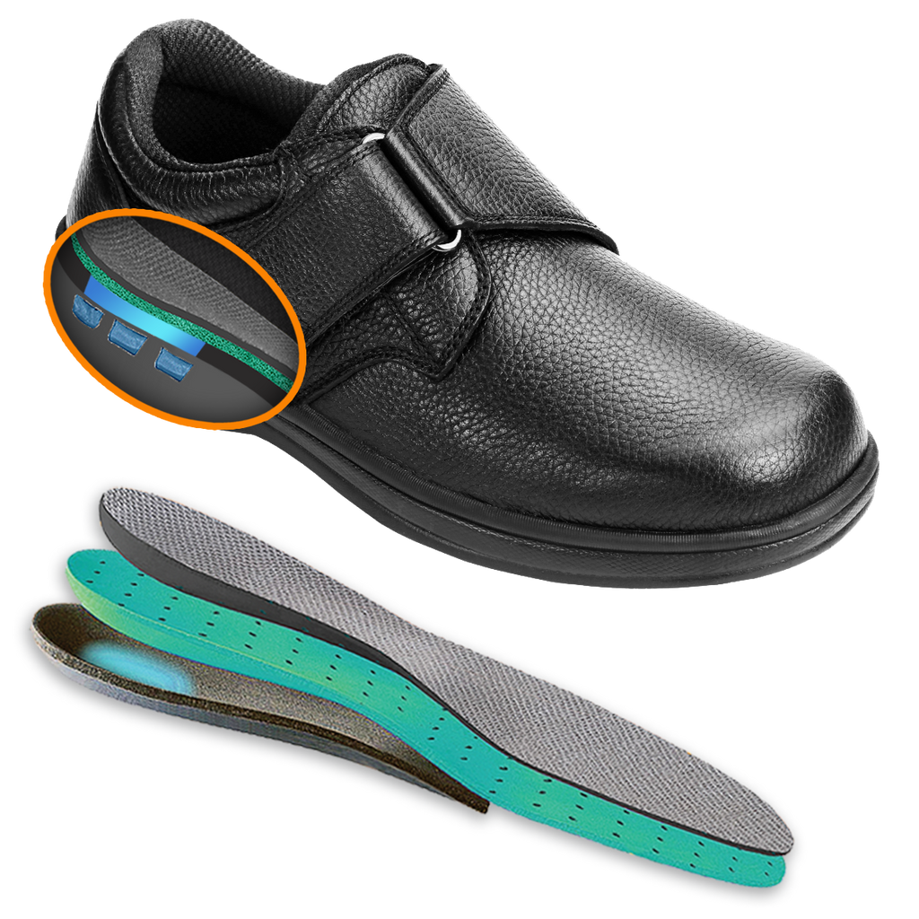 Broadway - Black Orthotic Shoe-abc