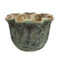 Flower Vase Green Moss Wide Open Top-abc