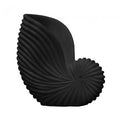 Marble Conch Shell Lge Black-abc