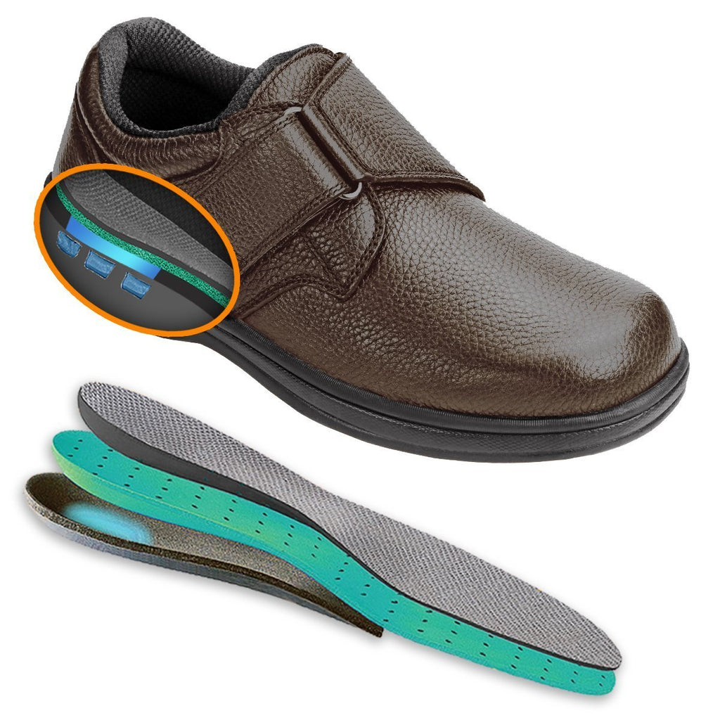 Broadway - Brown Orthotic Shoes-abc