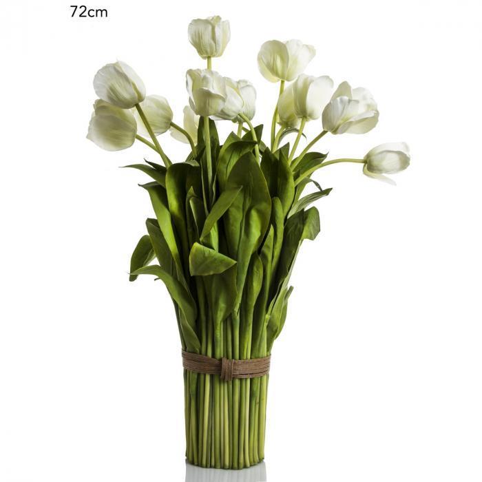 Tulip Bundle 72cm - White-abc
