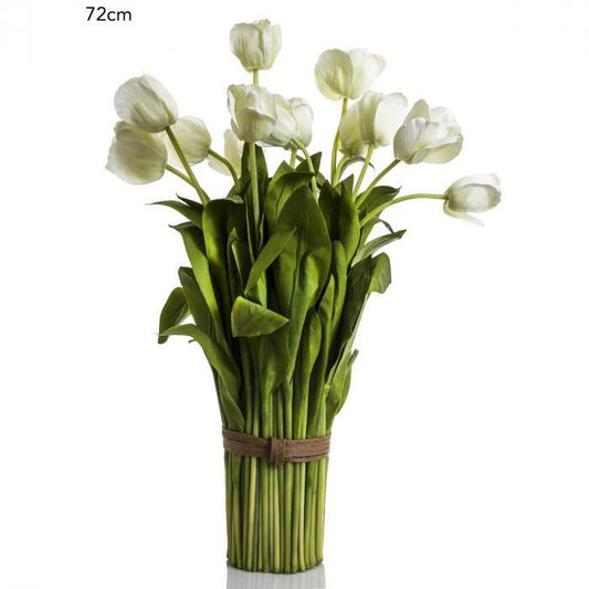 Tulip Bundle 72cm - White-abc