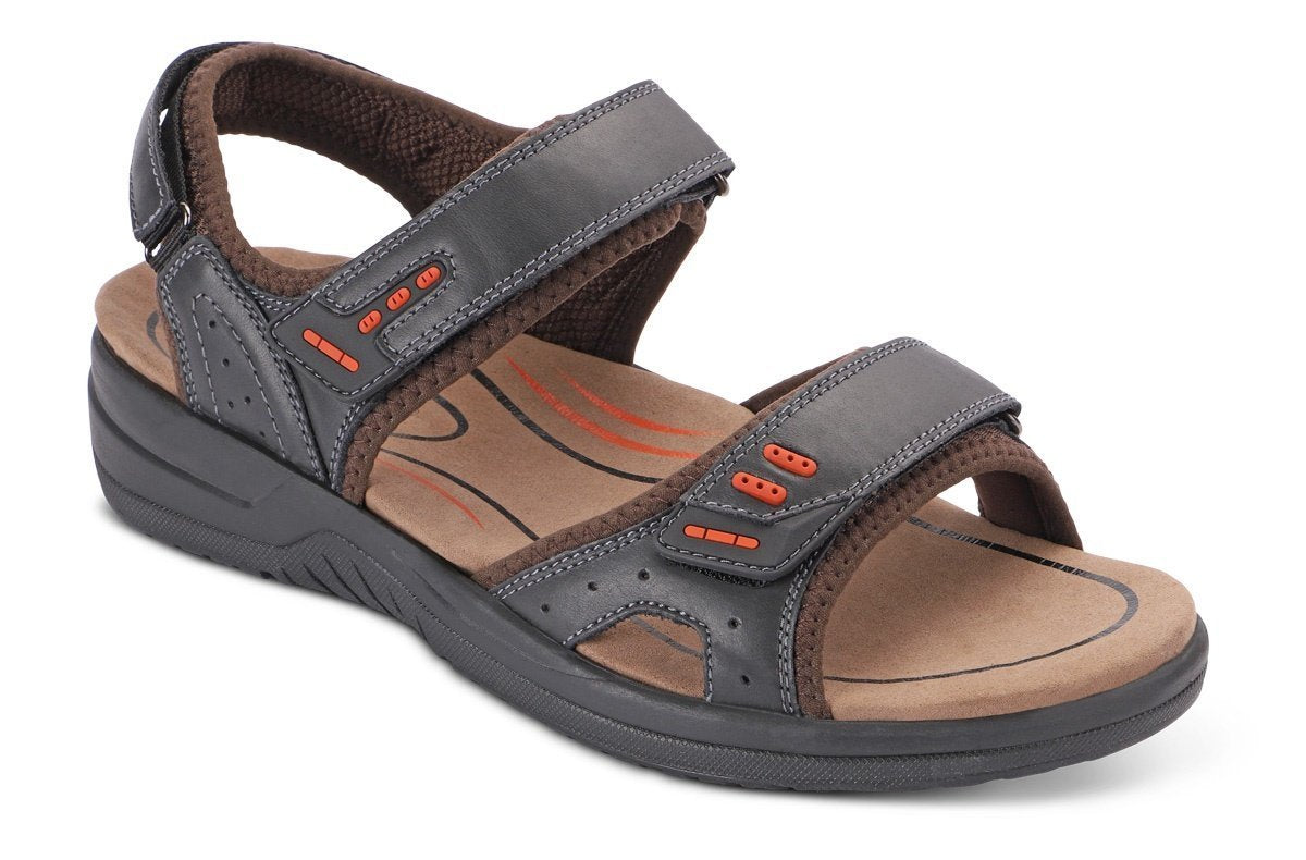 Cambria Charcoal Men's Sandals-abc