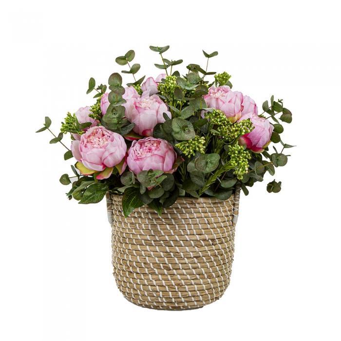 Peony Garden in Basket-abc