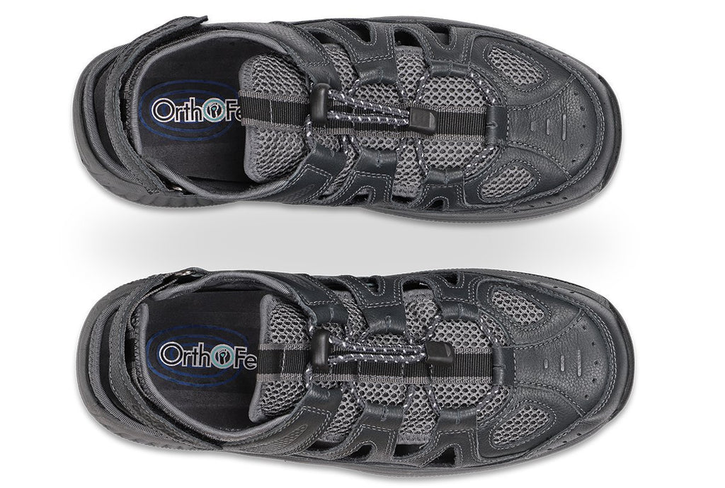 Alpine Gray Orthotic Sandal-abc