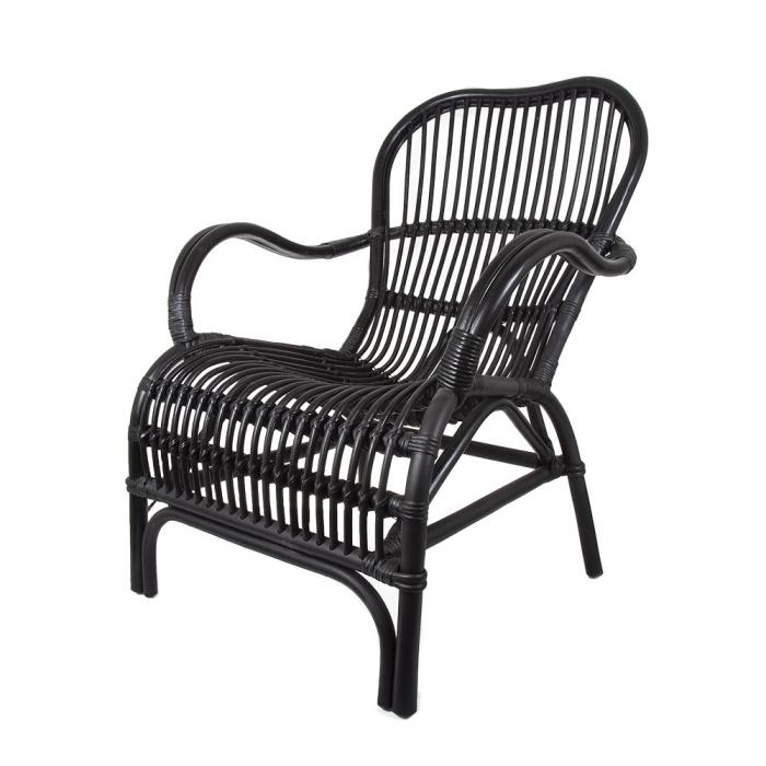 Seville Rattan Armchair Black-abc