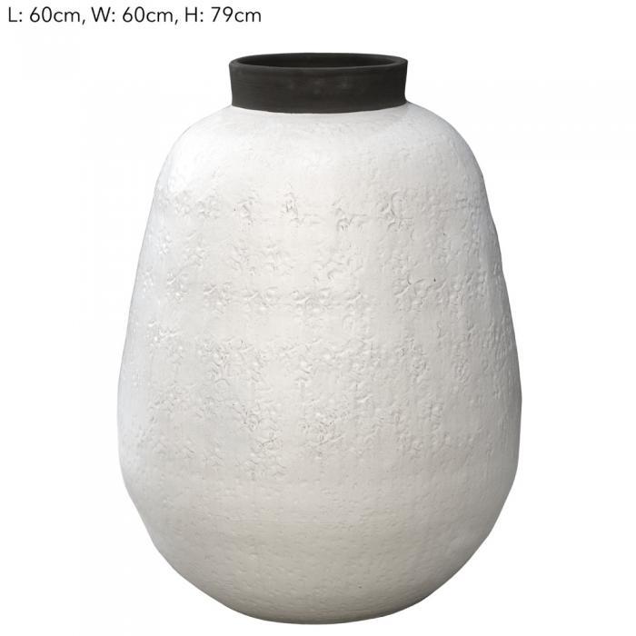 Amalfi Giant Pot White-abc