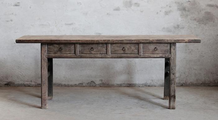 Shanxi Elm Console 4 Drawers-abc