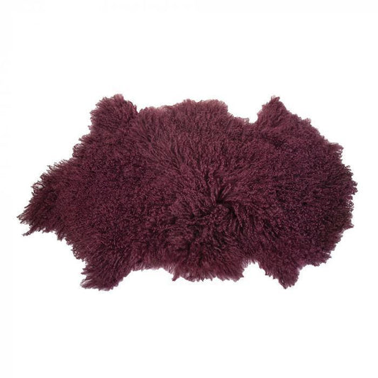 Tibetan Lambswool Throw 90x50 Mulberry-abc