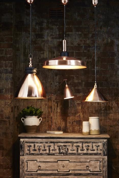 Riverway Hanging Lamp in Copper-abc