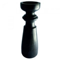 Marble Candle Stick 46cm Black-abc