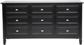 Merci Satin Finished Chest - Black-abc