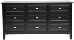 Merci Satin Finished Chest - Black-abc