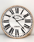 Old Town Timber Wall Clock-abc