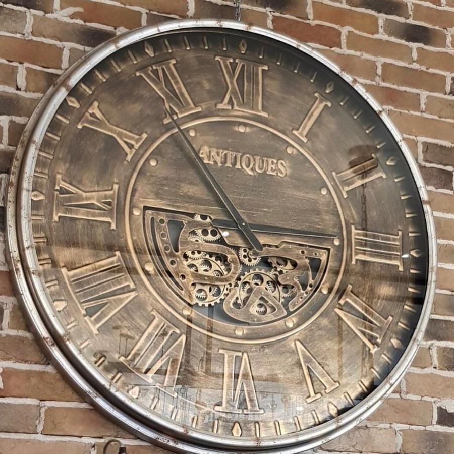 Antique Bronze Gears Wall Clock-abc