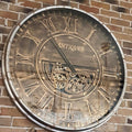 Antique Bronze Gears Wall Clock-abc