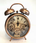 Bronze Moving Gears Table Clock-abc