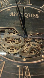 Antique Bronze Gears Wall Clock-abc
