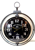 Iron Frame LONDON Wall Clock-abc