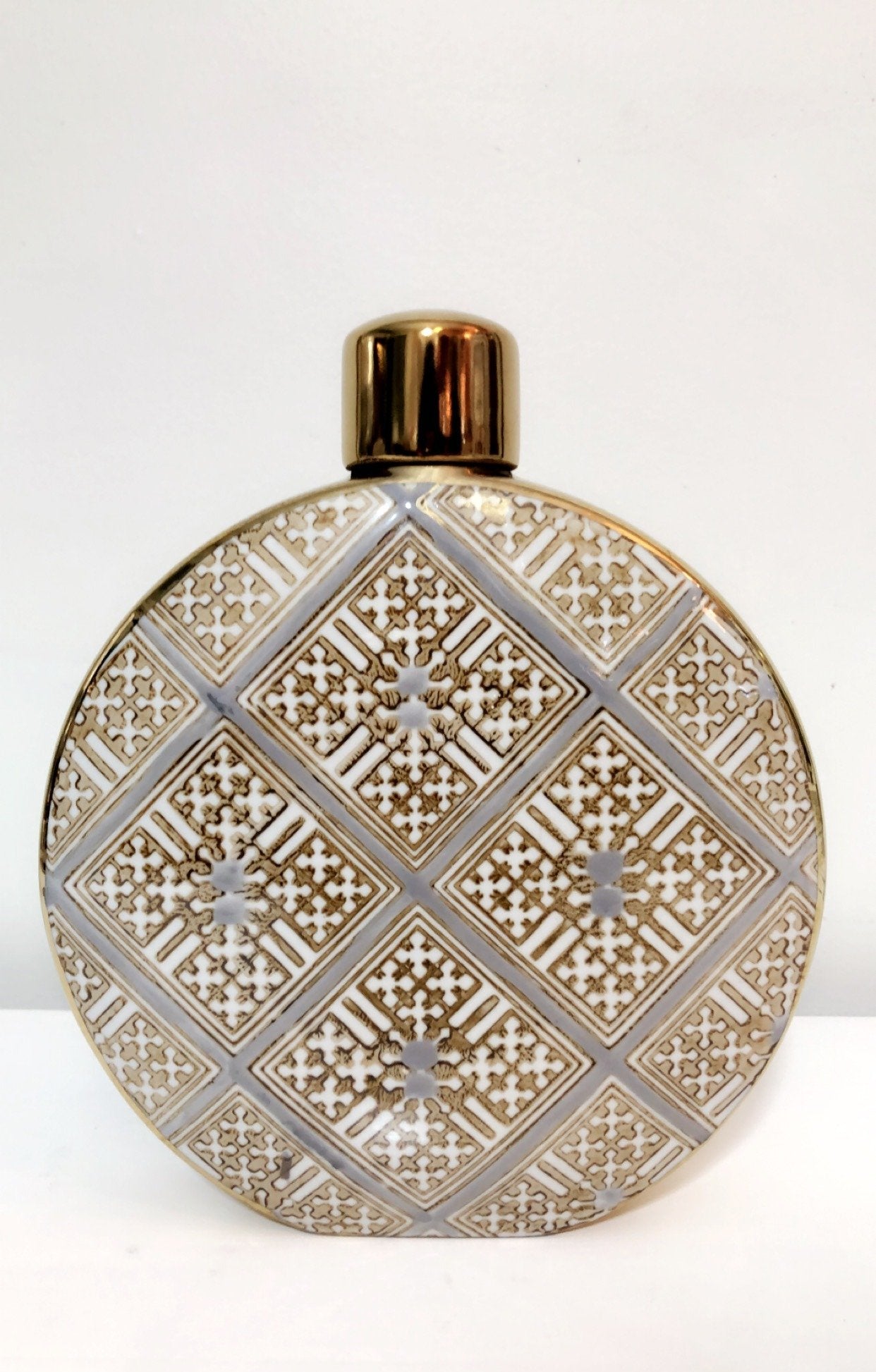 Mediterranean Tiled Round Jar - Small-abc