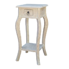 Grey Wash Short Phone/Lamp Table-abc
