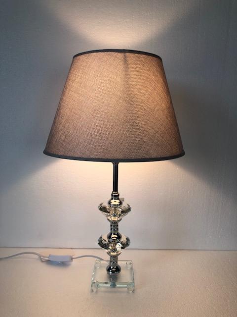 Beige Crystal lamp-abc