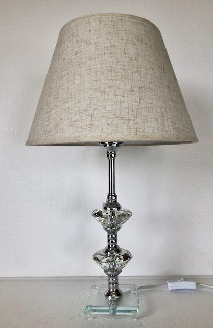 Beige Crystal lamp-abc