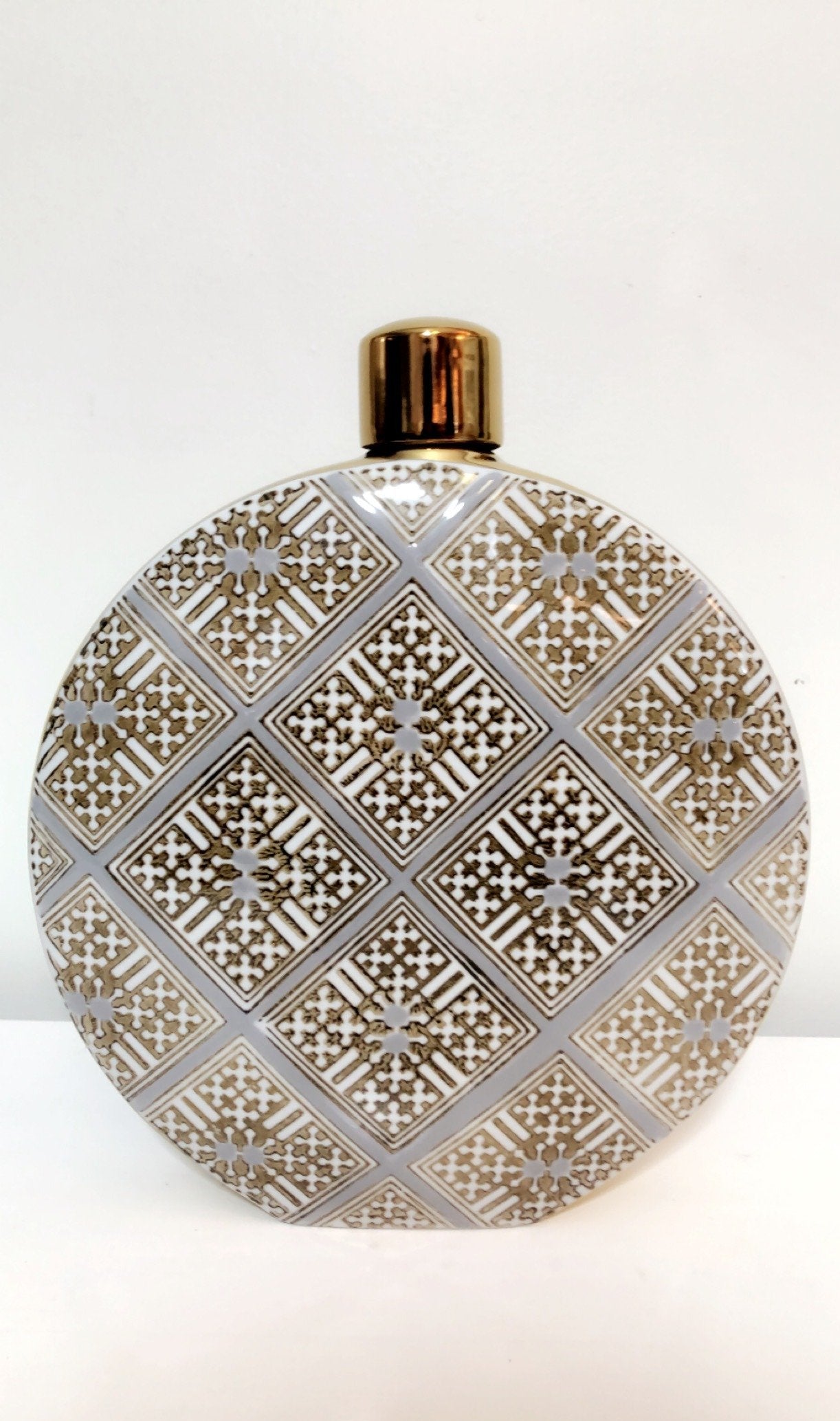Mediterranean Tiled Round Jar - Large-abc