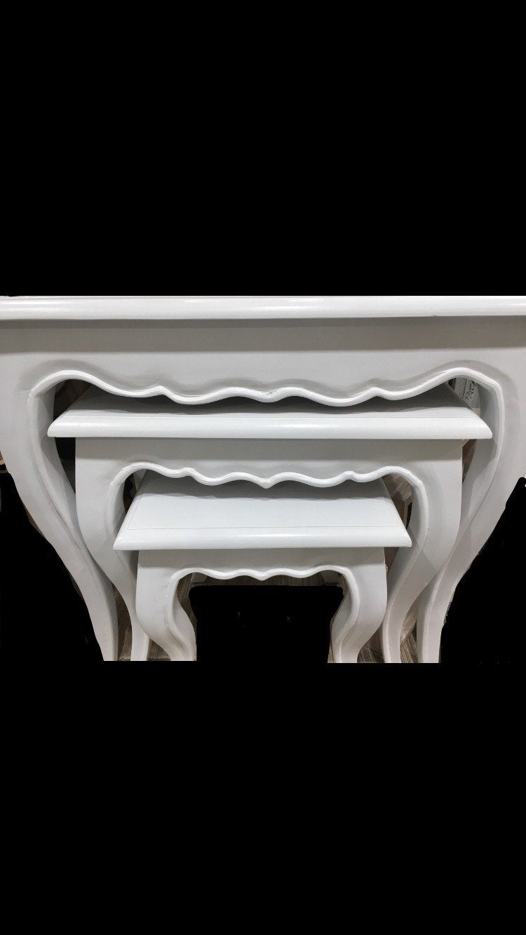 White Plain Nest Of Tables-abc