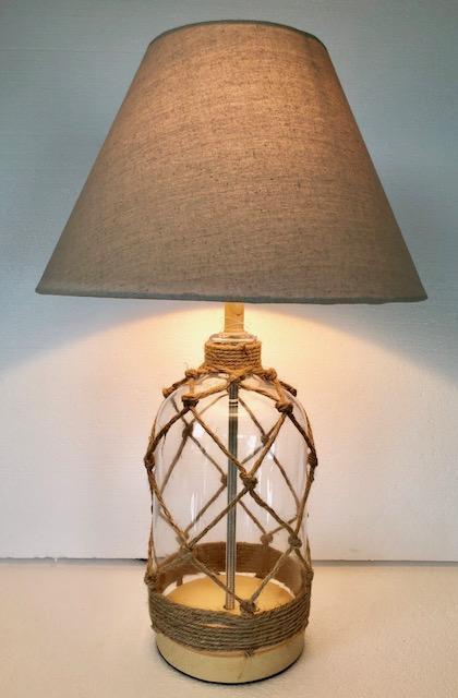 Glass Crossed Rope Table Lamp-abc