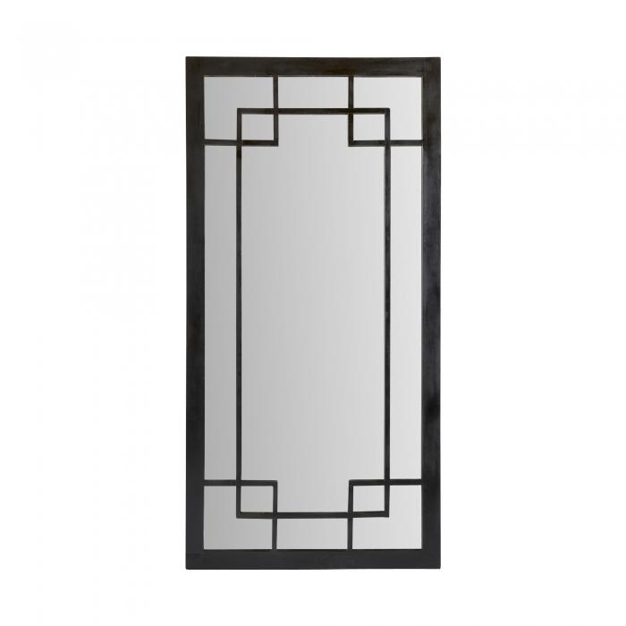 Tuscany Black Floor Mirror 1000x2000mm-abc