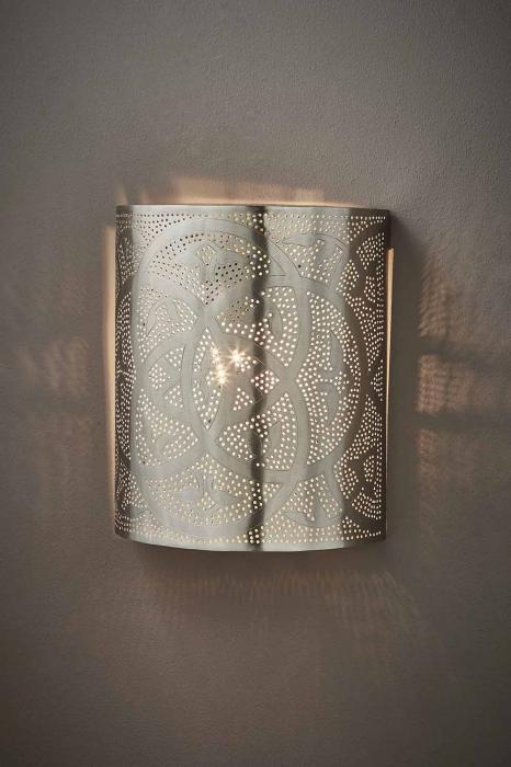 Royce Wall Lamp In Nickel-abc