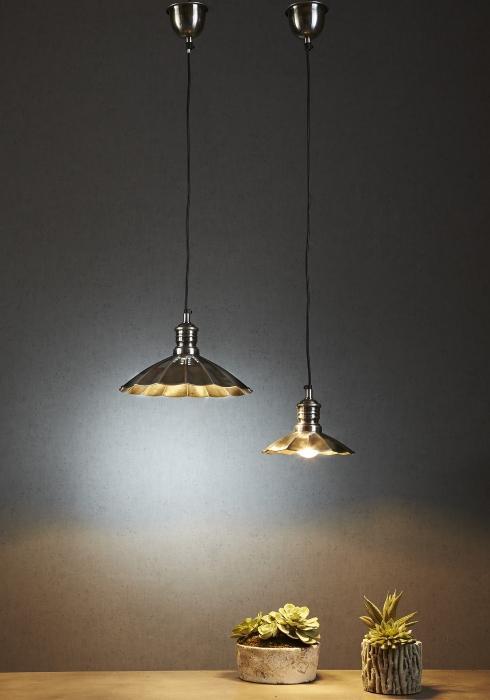 Atlantic Hanging Lamp in Silver-abc