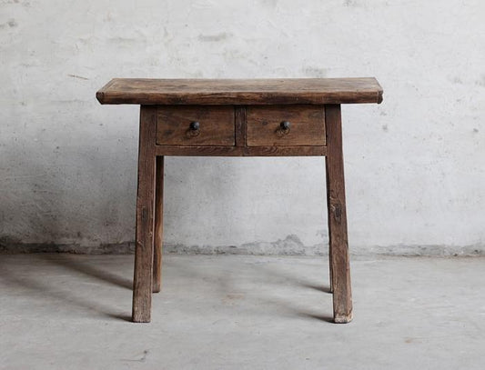 Shanxi Elm Side Table 101cm-abc