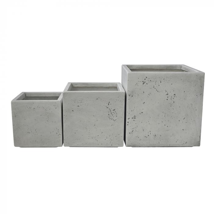 Palma Square Planter Set of 3-abc